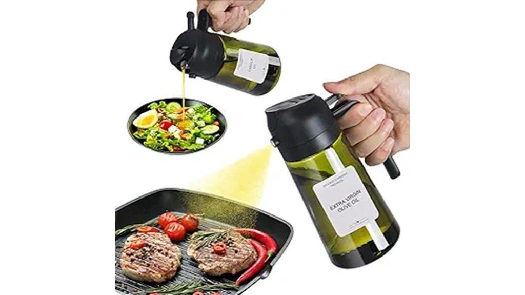 olive green oil dispenser