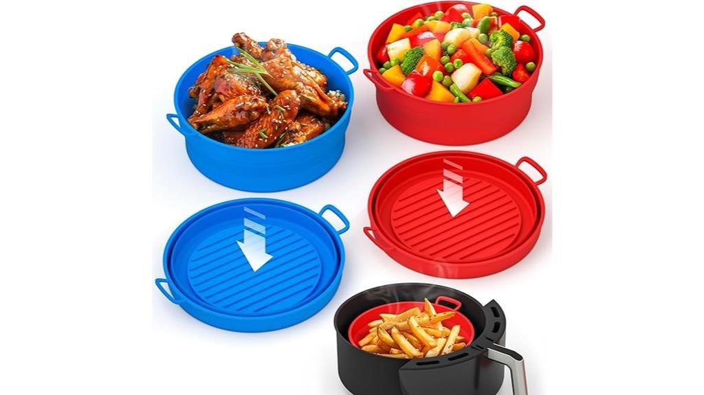 silicone air fryer liners