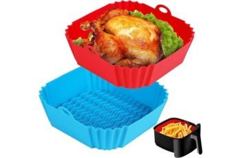 2 PCS Square Silicone Air Fryer Liners Review