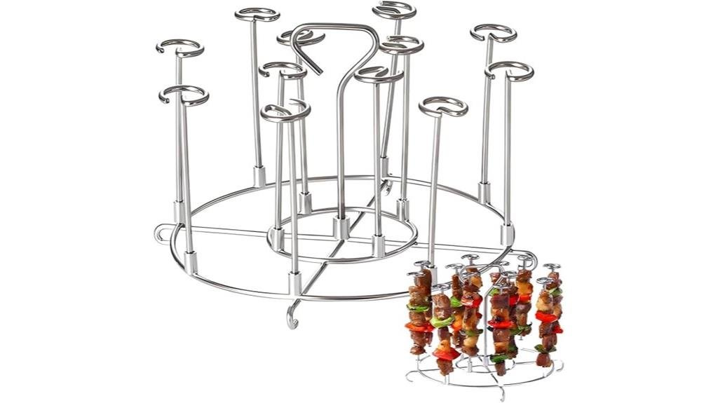 skewer holder for grilling