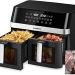 spacious dual air fryer