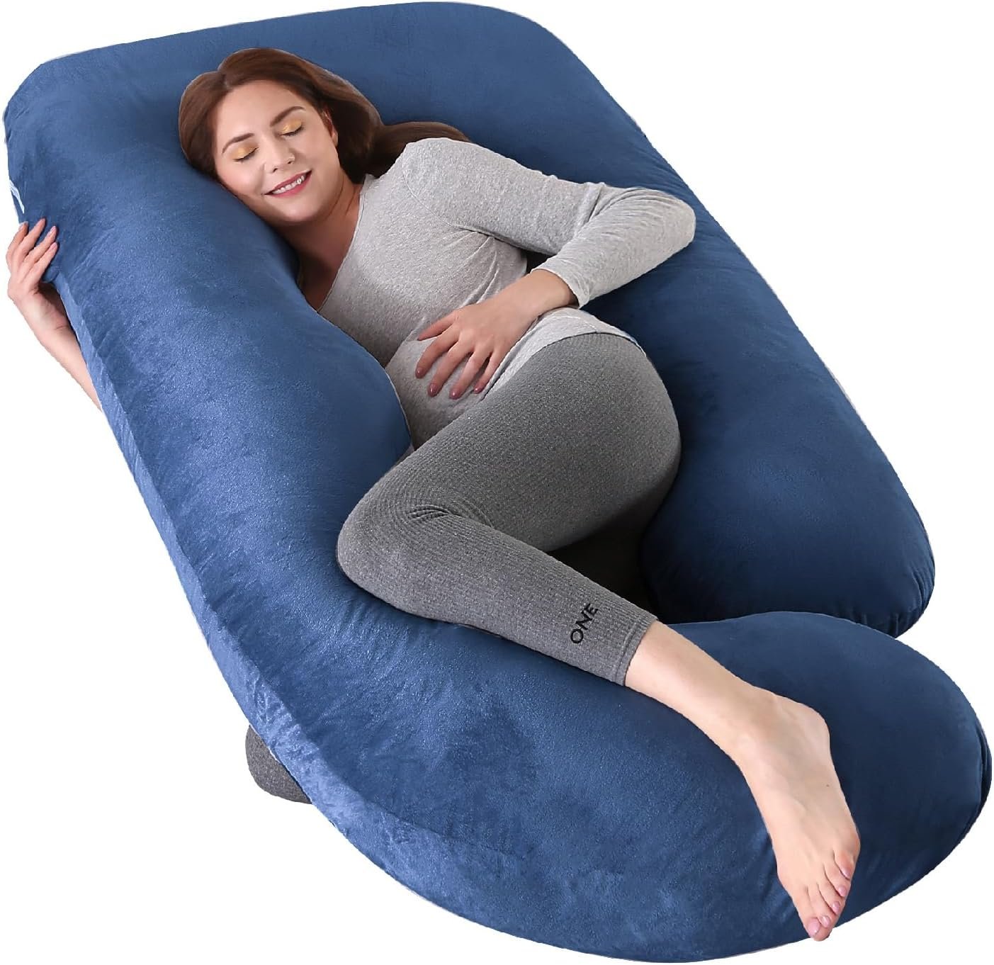 60 Inch Full Body Pregnancy Pillows for Sleeping Cooling Pregnancy Pillow,U Shaped Pregnancy Body Pillow,Maternity Pillows