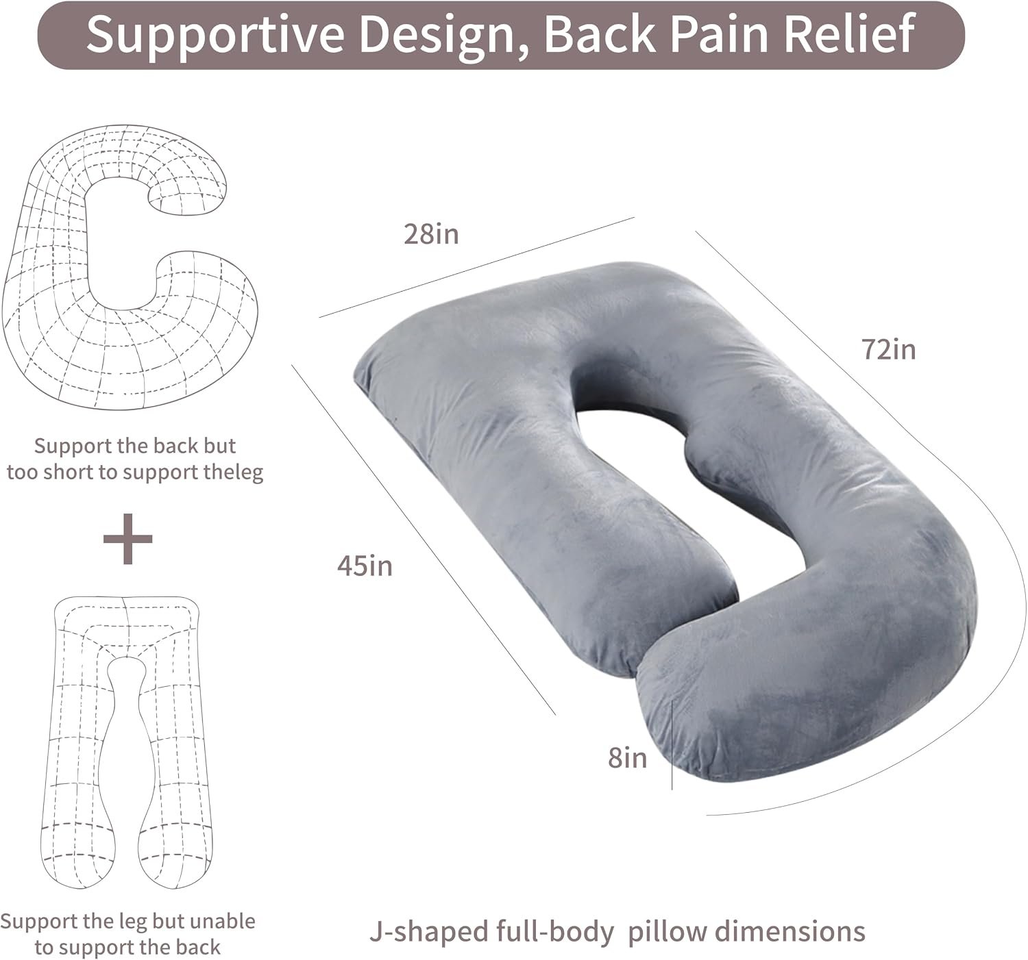 60 Inch Full Body Pregnancy Pillows for Sleeping Cooling Pregnancy Pillow,U Shaped Pregnancy Body Pillow,Maternity Pillows
