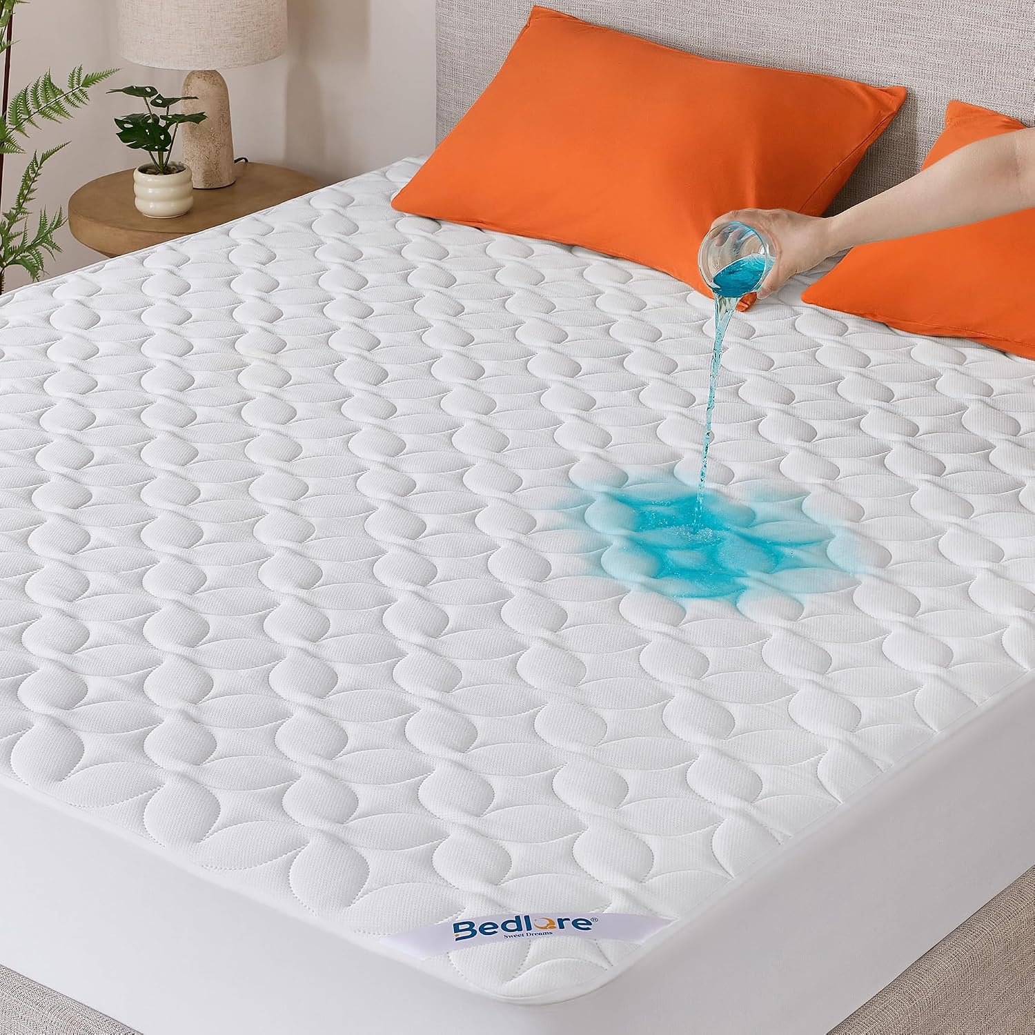 BEDLORE King Waterproof Mattress Protector, Soft & Breathable Mattress Pad