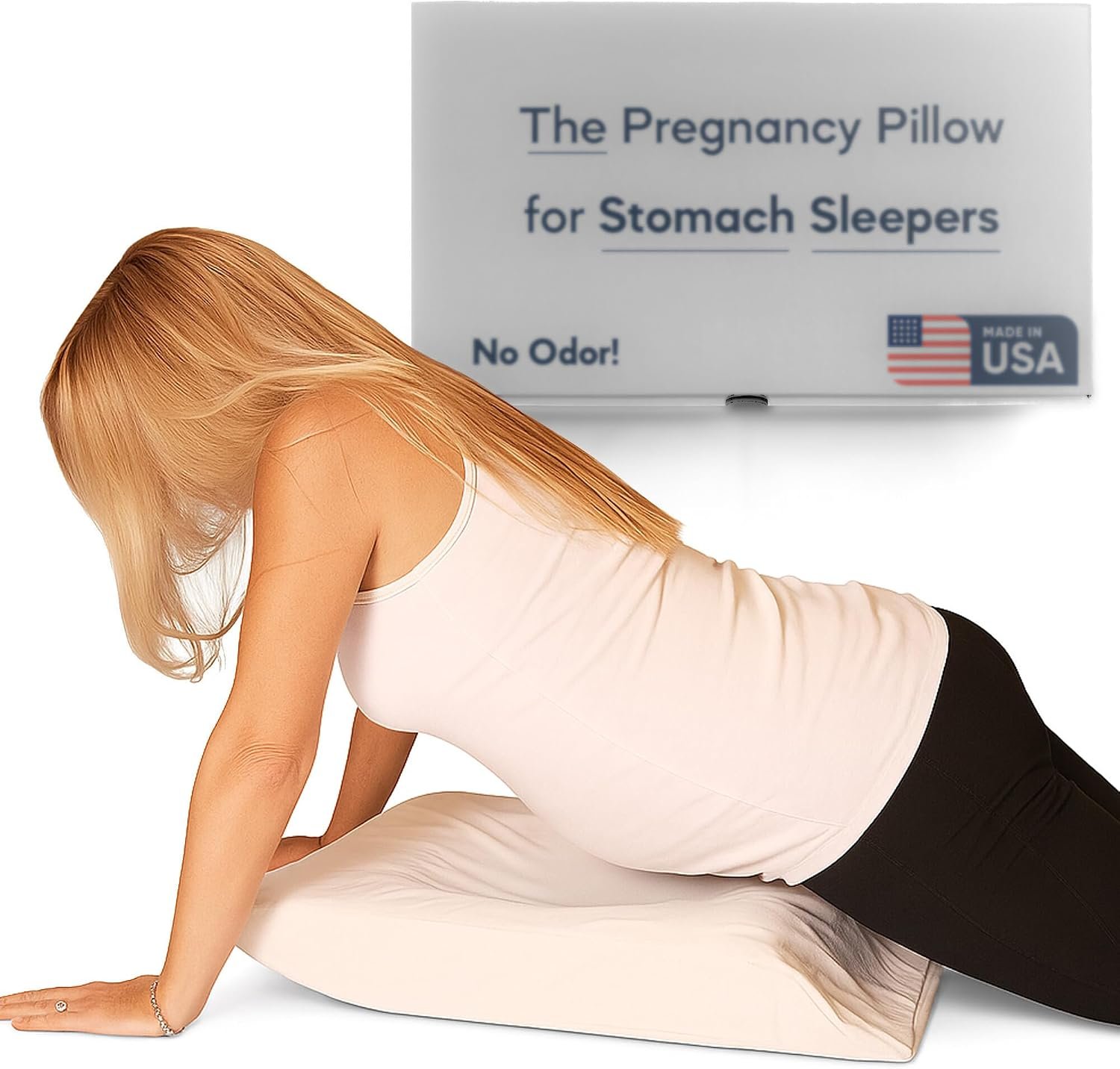 Belly Pillow, Pregnancy Pillow for Stomach Sleepers, USA