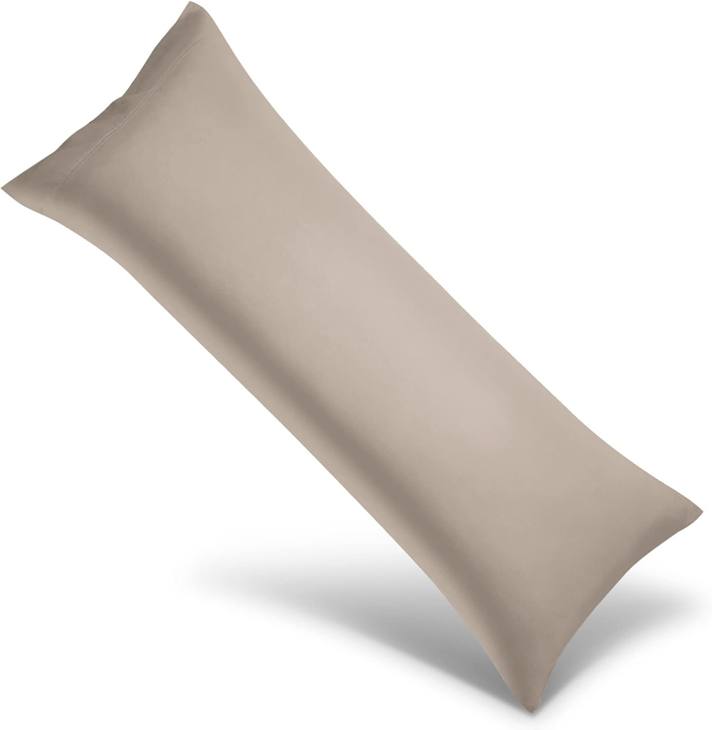 Body Cooling Pillowcase Long Pillow Case Breathable Cool Silky Soft Rayon Derived from Bamboo Fabric, Hair and Skin Friendly