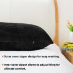 Body Pillow, Memory Foam Body Pillows for Adults Sleeping, Long Pillow for Bed, Big Large Firm Full Body Pillow for Side