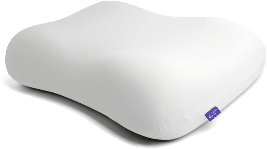 C CUSHION LAB Deep Sleep Pillow, Patented Ergonomic Contour Design for Side Back Sleepers, Orthopedic Cervical Shape Gently Cradles Head Provides Neck Support Shoulder Pain Relief - Calm Grey C CUSHION LAB Deep Sleep Pillow, Patented Ergonomic Contour Design for Side Back Sleepers, Orthopedic Cervical Shape Gently Cradles Head Provides Neck Support Shoulder Pain Relief - Calm Grey
