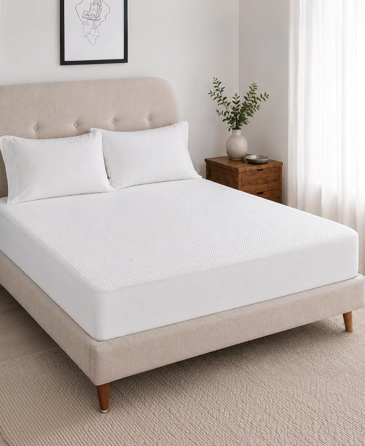 California Design Den Waterproof Mattress Protector Twin Size