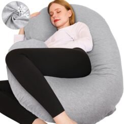 Chilling Home Pregnancy Pillows - U Shaped Maternity Pillow for Pregnant Women with Velvet Removable Cover - inch