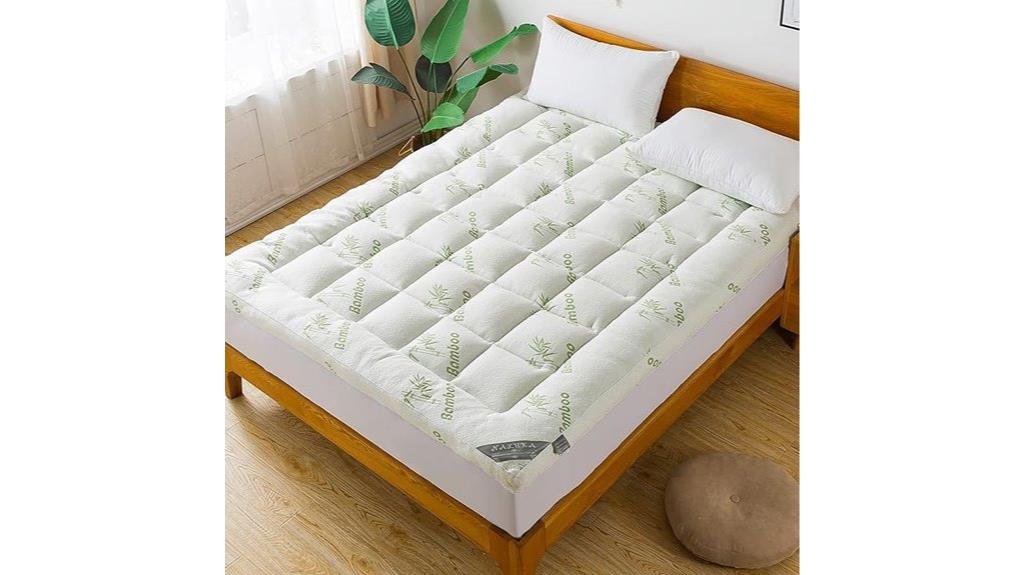comfortable bamboo mattress topper