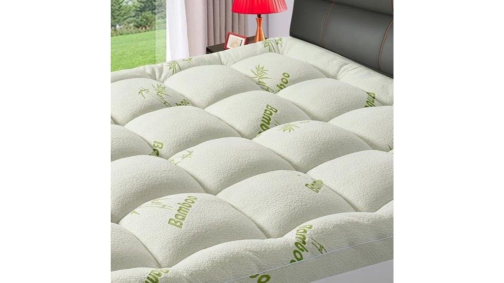comfortable bamboo mattress topper