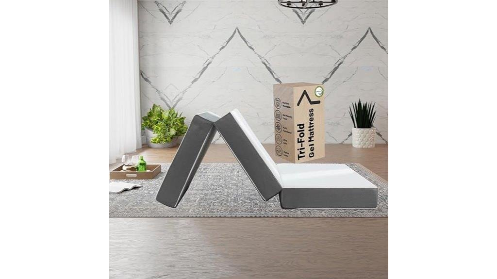 comfortable folding gel mattress