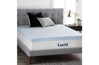 LUCID 4 Inch Gel Memory Foam Mattress Topper Review
