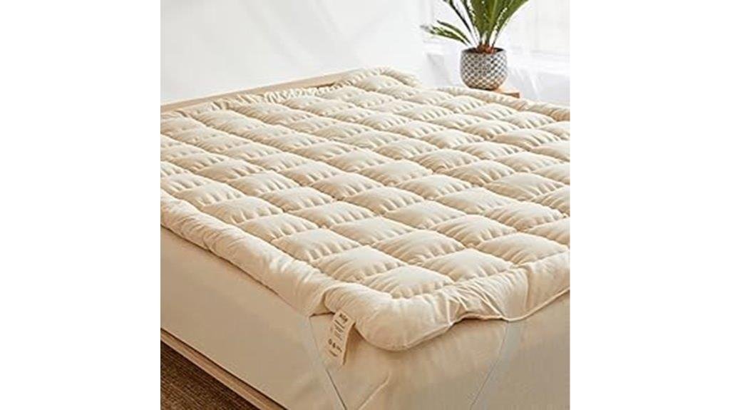 comfortable wool mattress topper