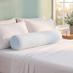 Cooling Bolster Body Pillow for Side Sleepers, Long Pillow for Bed