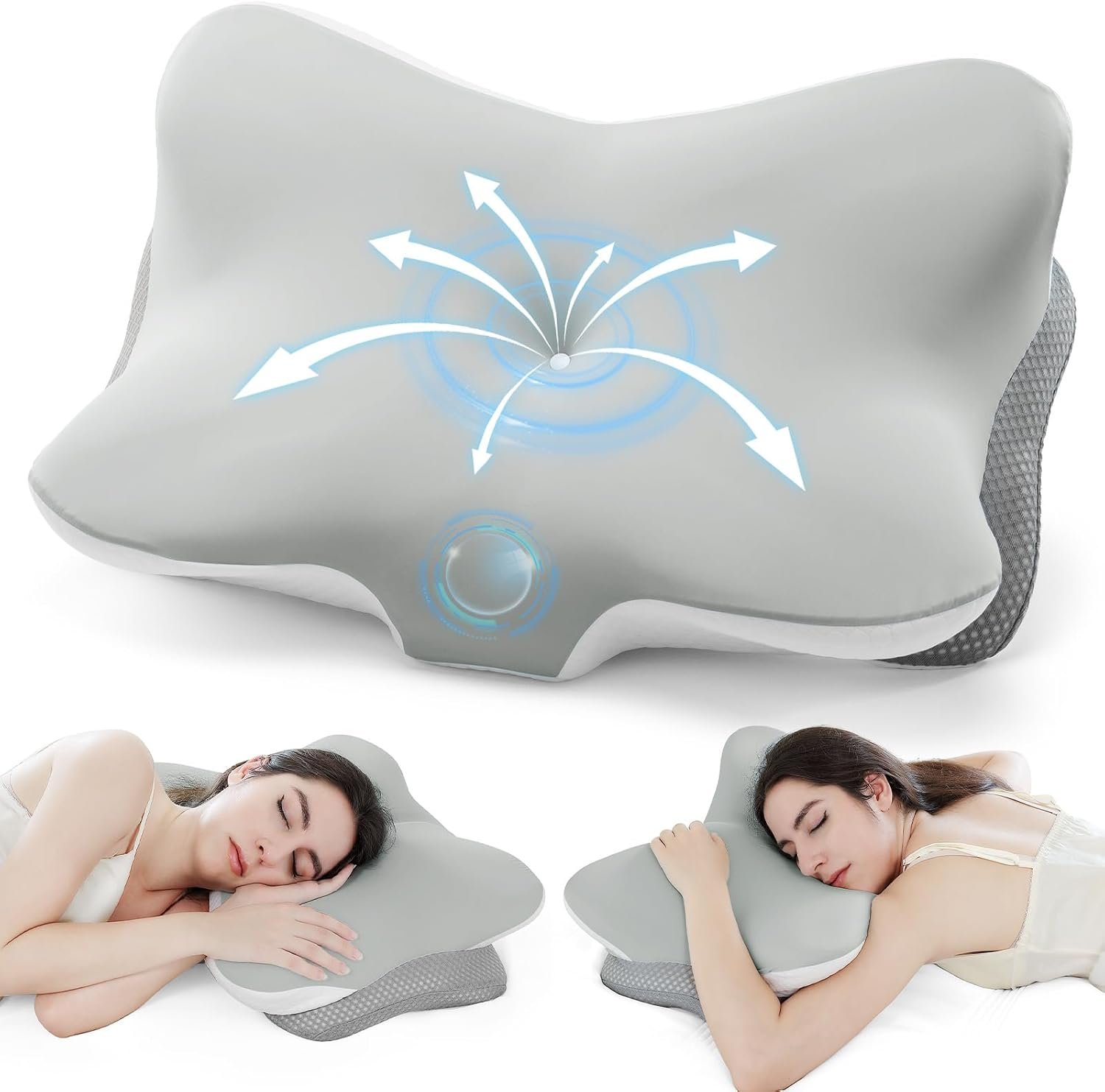 Ergonomic Memory Foam Cervical Pillow for Neck Pain Relief Ergonomic Memory Foam Cervical Pillow for Neck Pain Relief