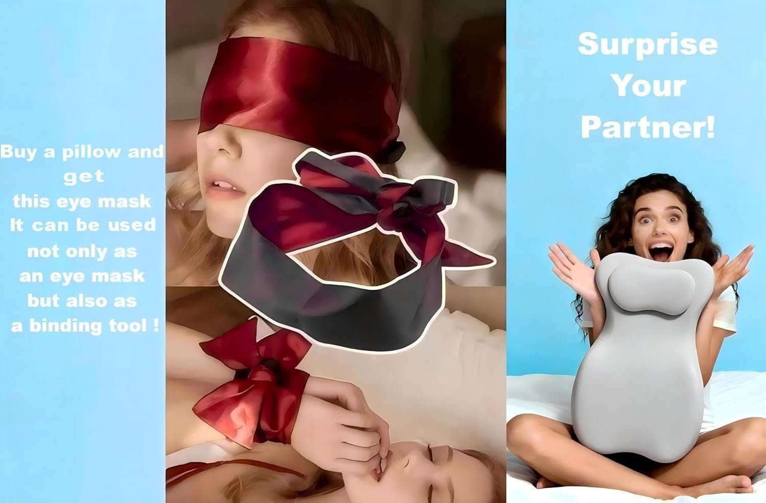 Large Body Pillow, Couples Pillow,27°Angle Perfect Position Wedge Pillows
