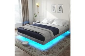 Floating Bed Frame Queen With LED Lights Review