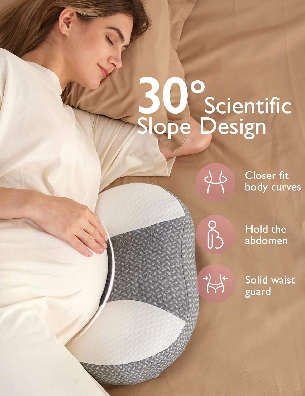 Momcozy Pregnancy Pillow - W Shaped