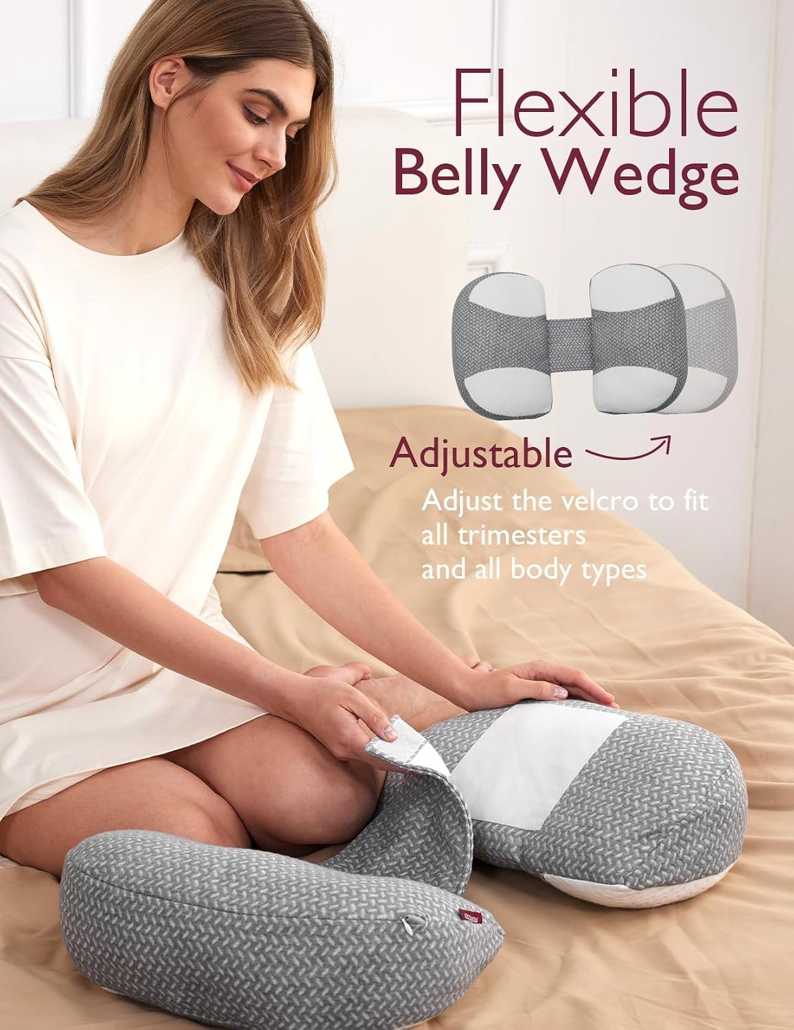 Momcozy Pregnancy Pillow - W Shaped