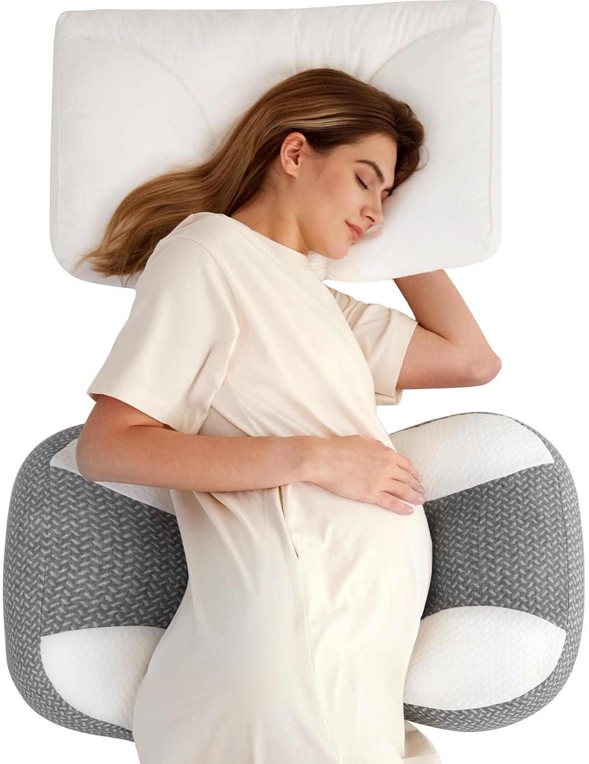 Momcozy Pregnancy Pillow - W Shaped