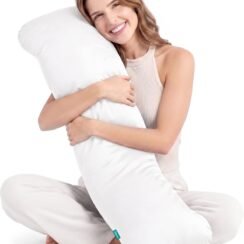 Oubonun Weighted Body Pillow for Side Sleepers, 41x10in 7.15lbs