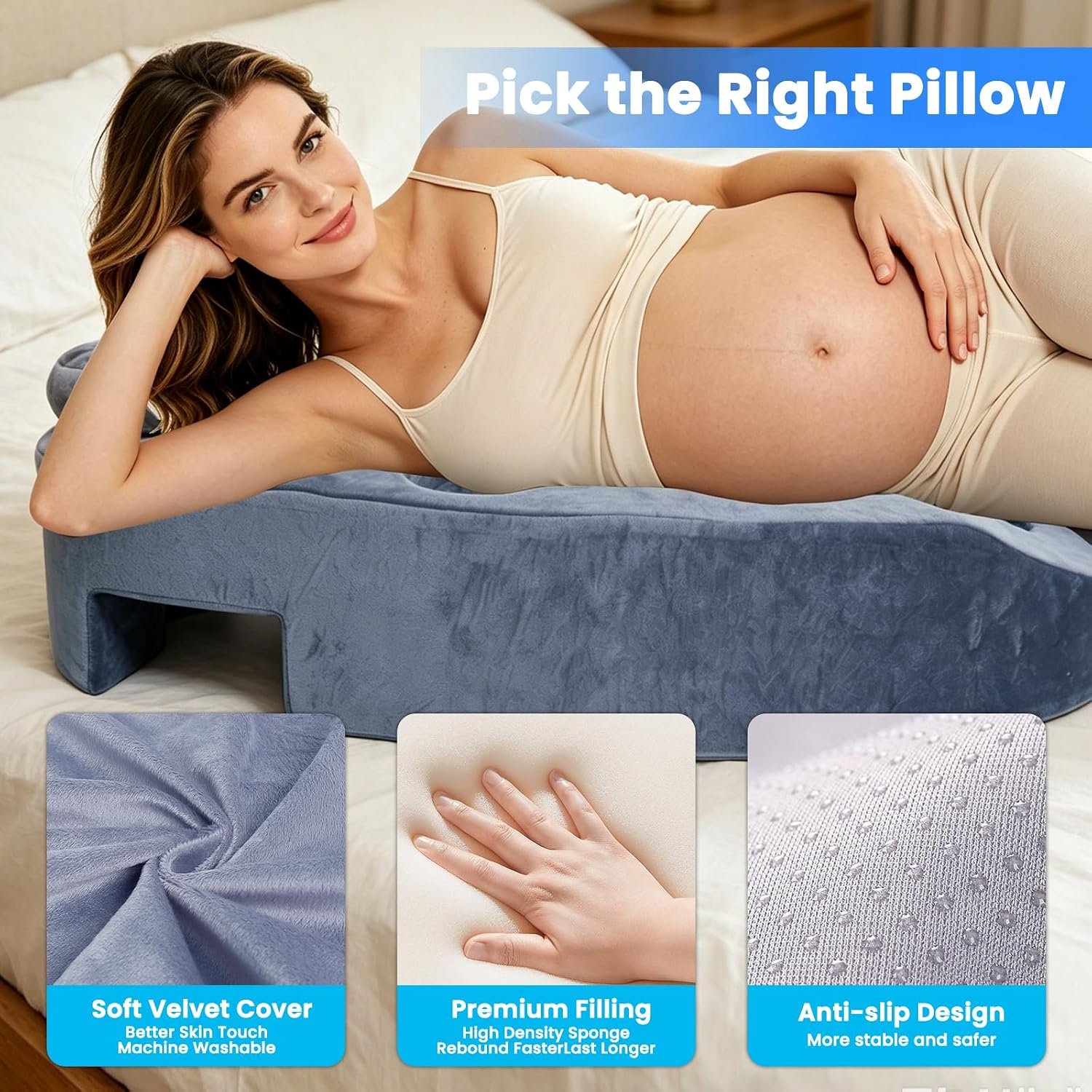 Pregnancy Massage Cushion and Headrest,Prenatal Massage Pillow
