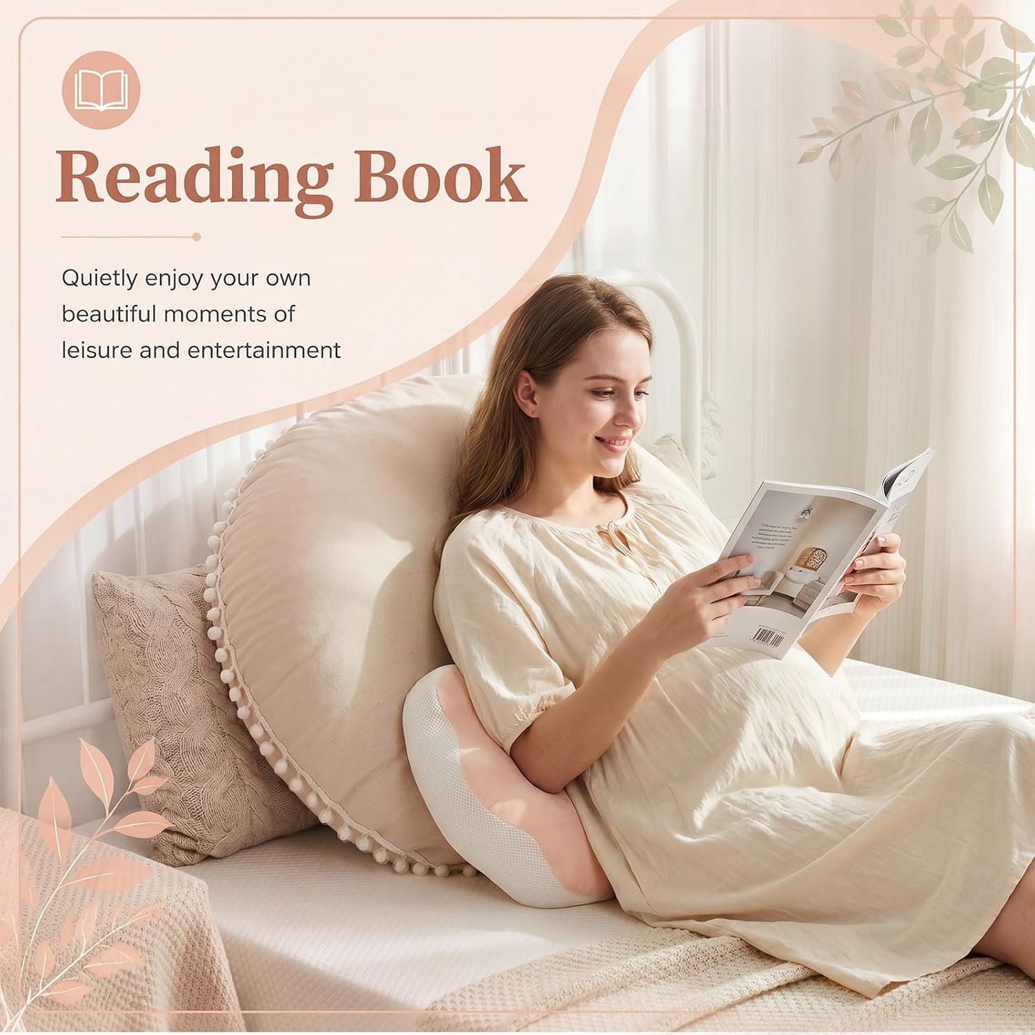 Pregnancy Wedge Pillow, Maternity Pillow Support Belly, Waist, Back