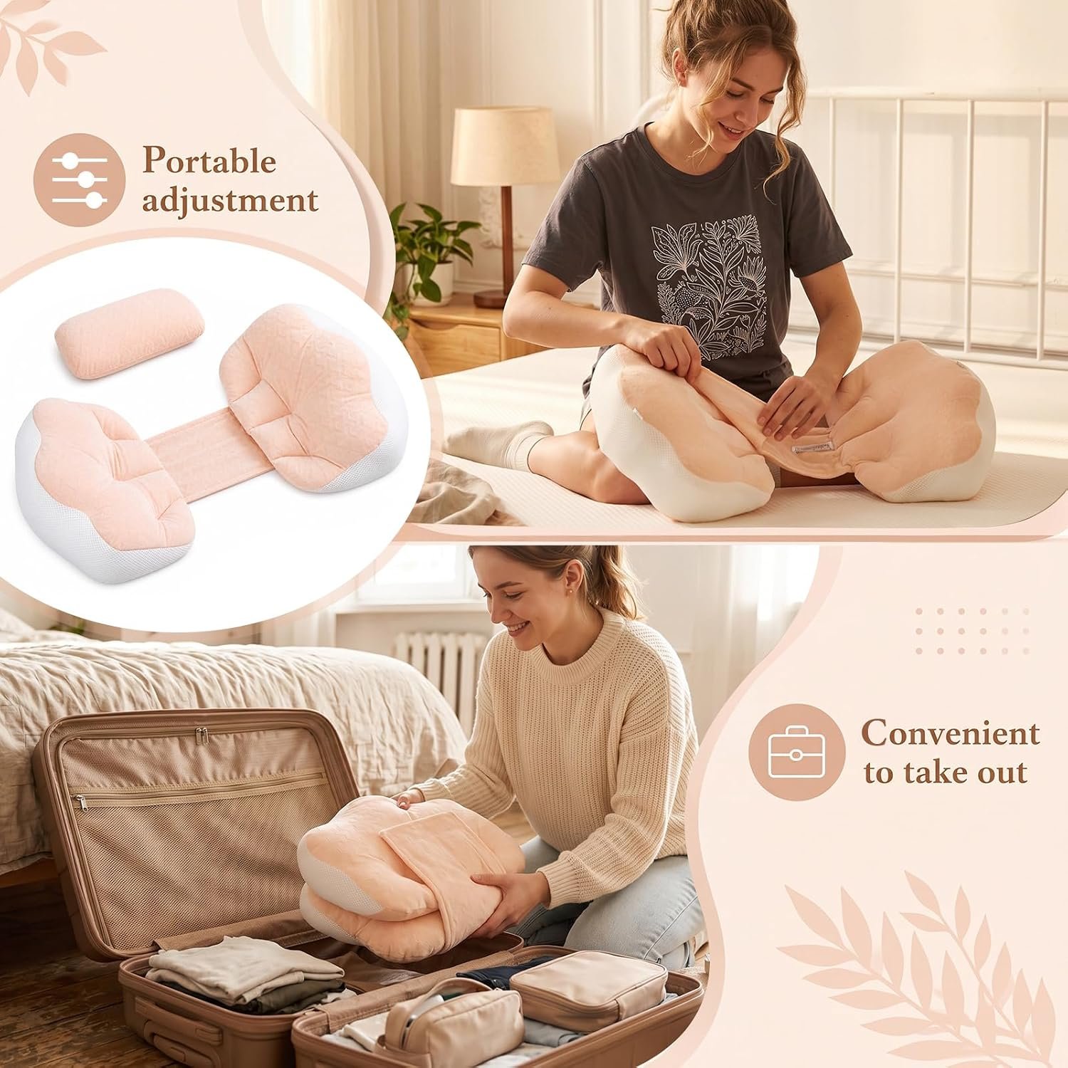Pregnancy Wedge Pillow, Maternity Pillow Support Belly, Waist, Back