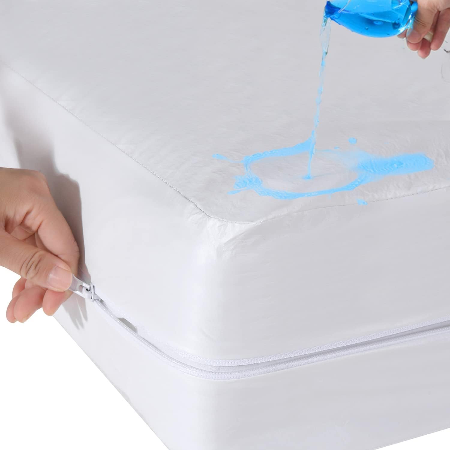 Twin Zippered Mattress Protector, Waterproof, 6-9 Inch