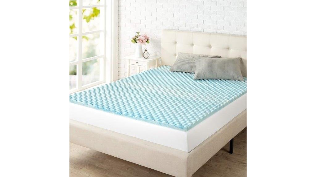 zinus gel topper review