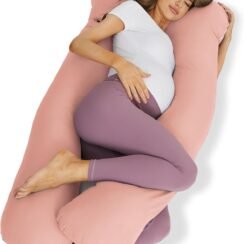 ZZZhen Pregnancy Pillow for Sleeping, G Shaped Maternity Pillow - Inch with Grey Microfiber Removable Cover, Multi- Use